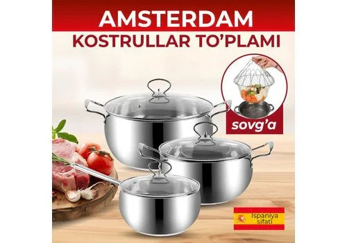 Kostryulkalar to'plami Amsterdam