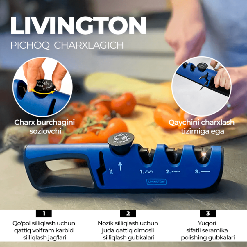 Универсальная точилка для ножей Livington Blade