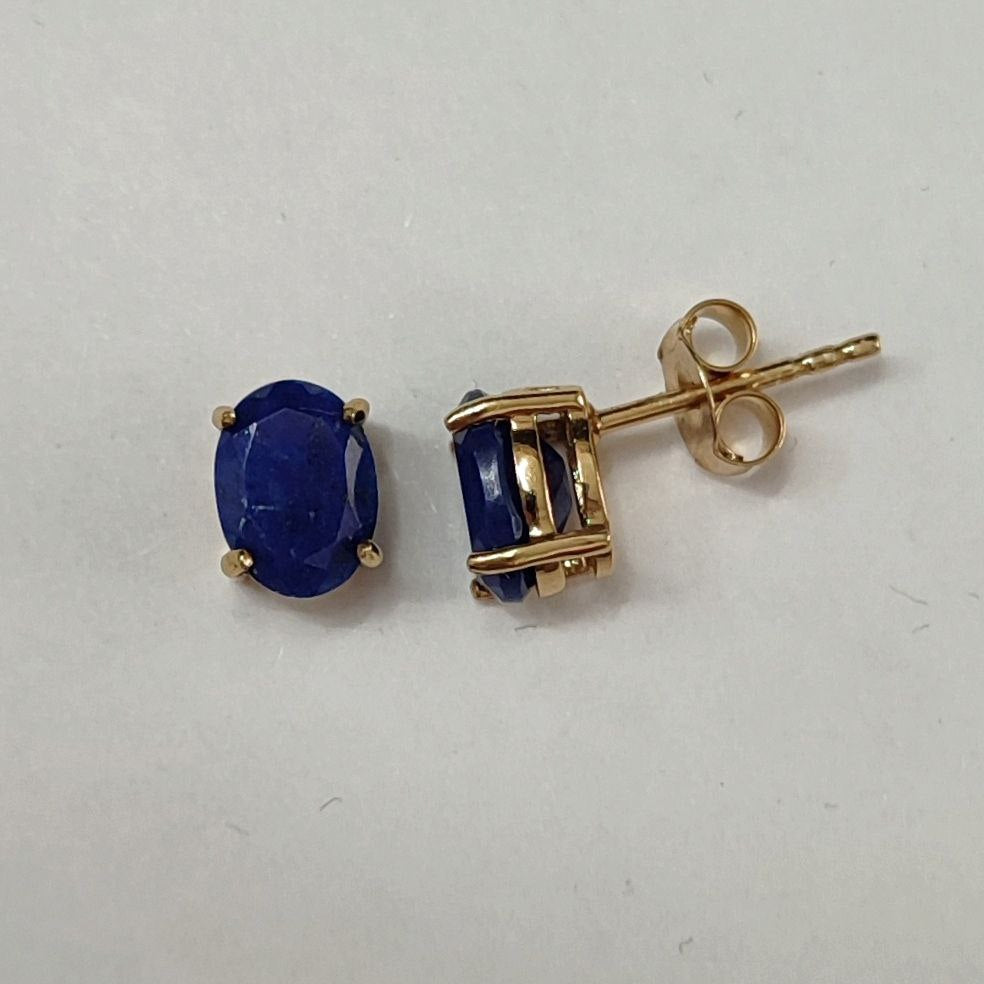 SZ13633 Sirg'alar Kumush 925 Lapis lazuli (Oltin bilan qoplangan)