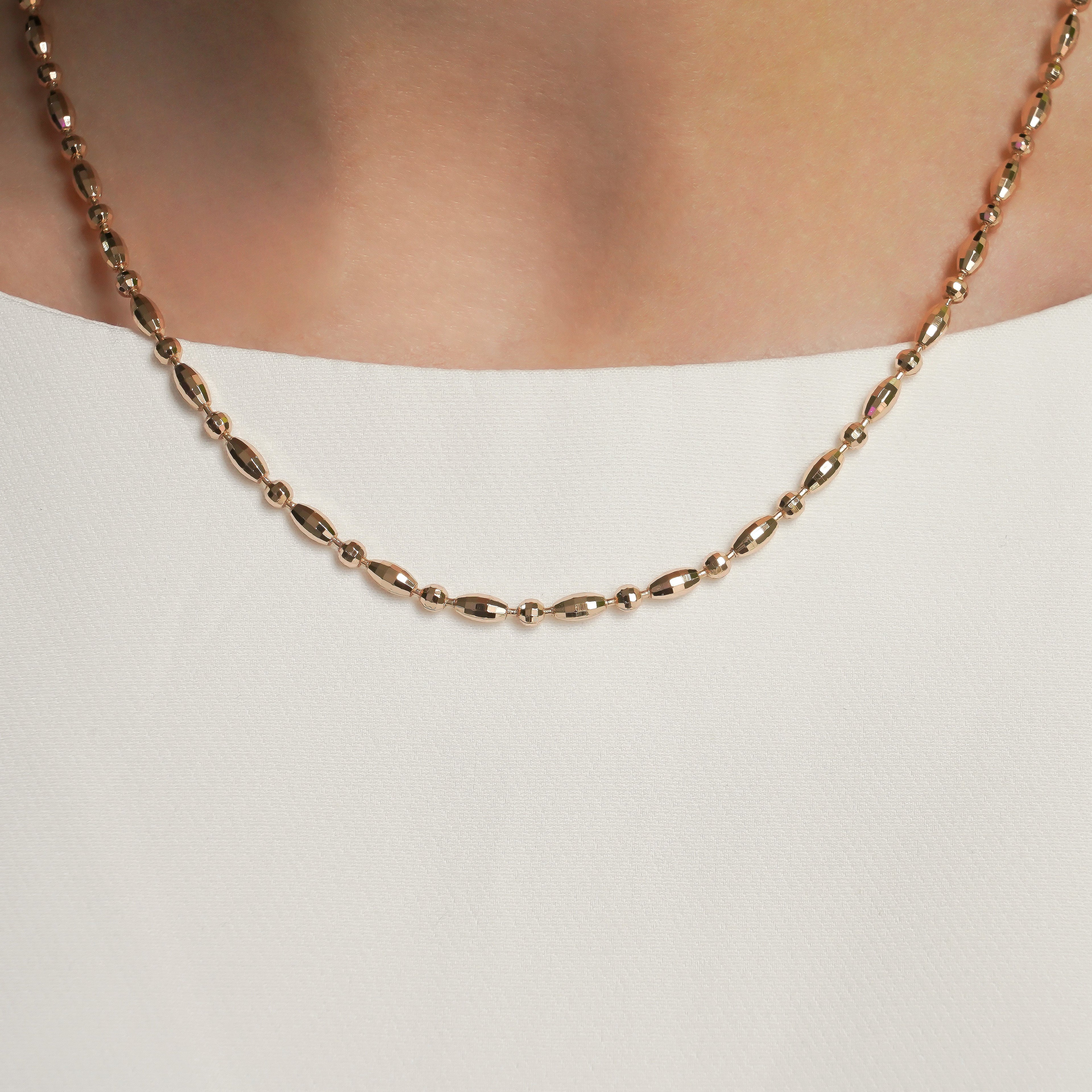 CC00813 Necklace 18K Gold Plated Brass