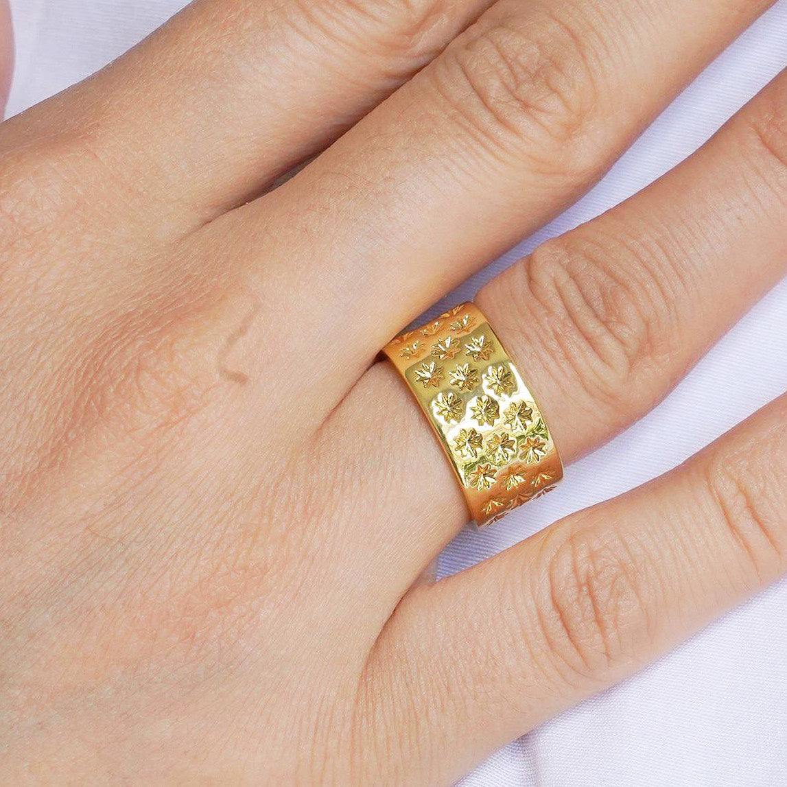 CC01387 Ring 18K gold plated Copper