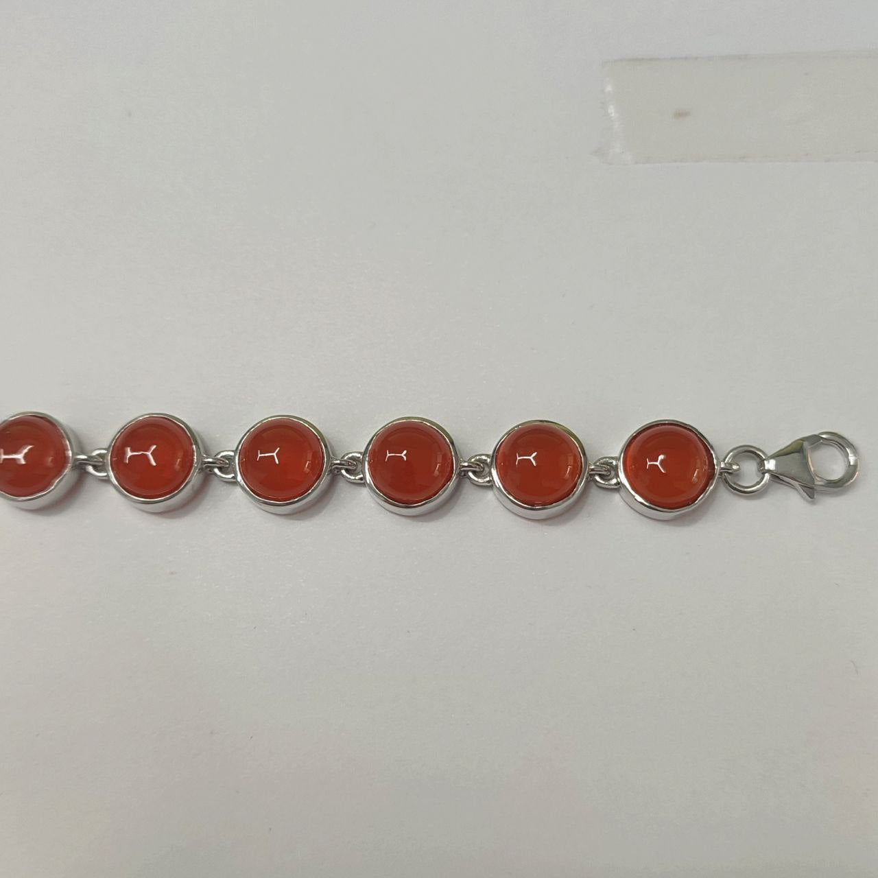 SZ12692 Bracelet Silver 925 Carnelian