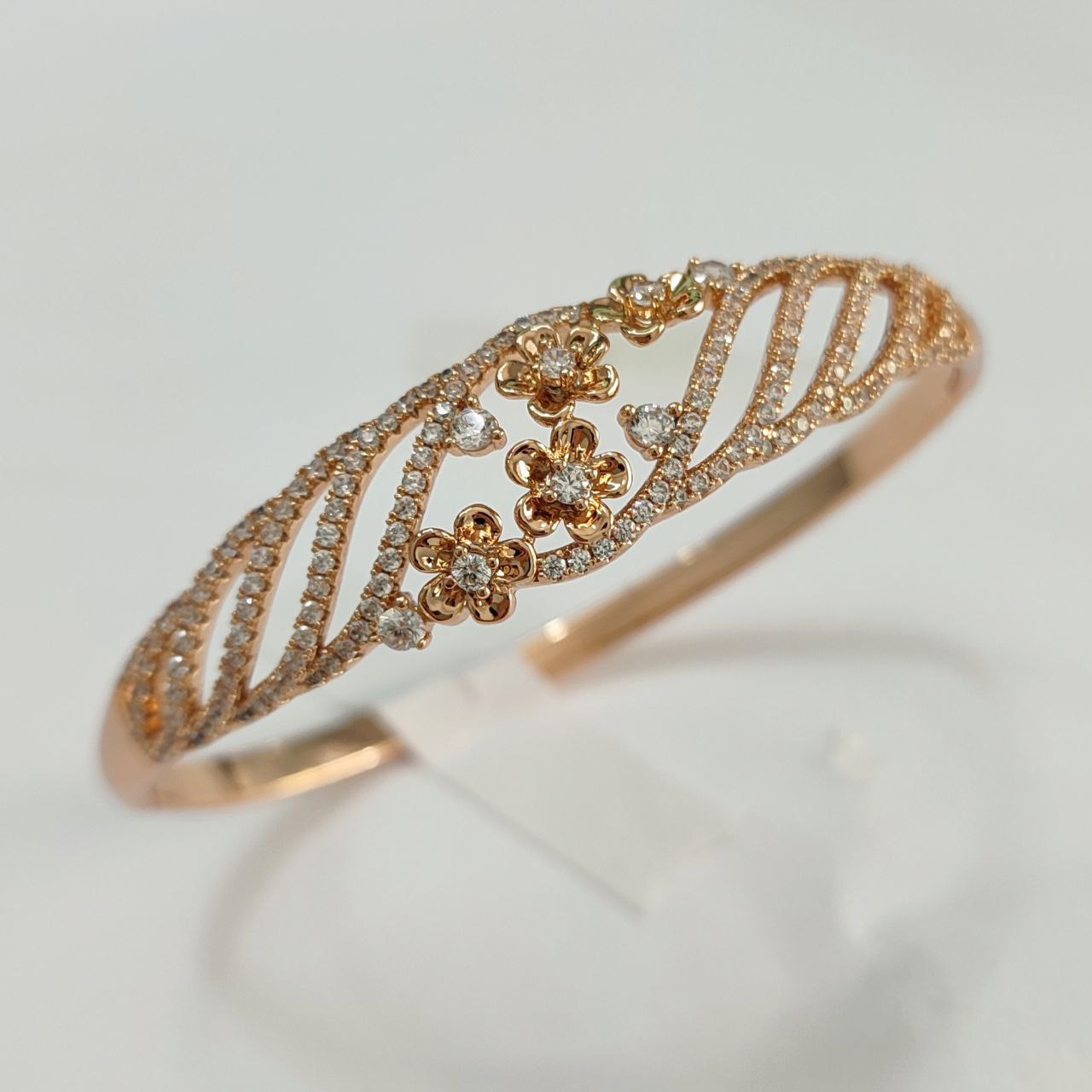 CC01104 Bracelet 18K Gold Plated Copper Cubic Zirconia