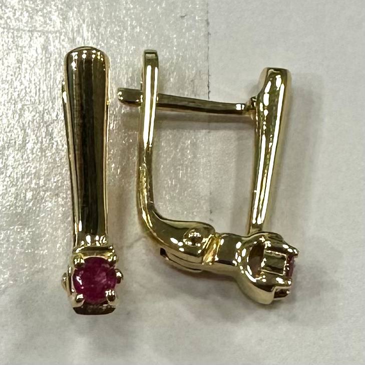 SZ16537 Sterling Silver 925 Thai Ruby (Gold Plated)