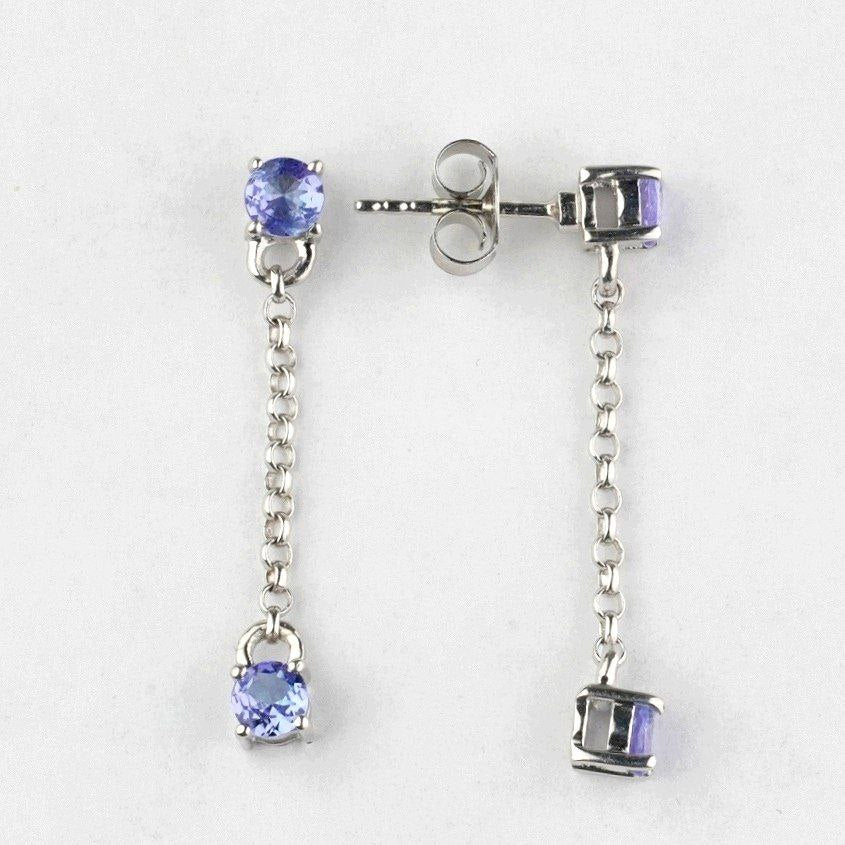 SZ10897 Earrings Silver 925 Tanzanite