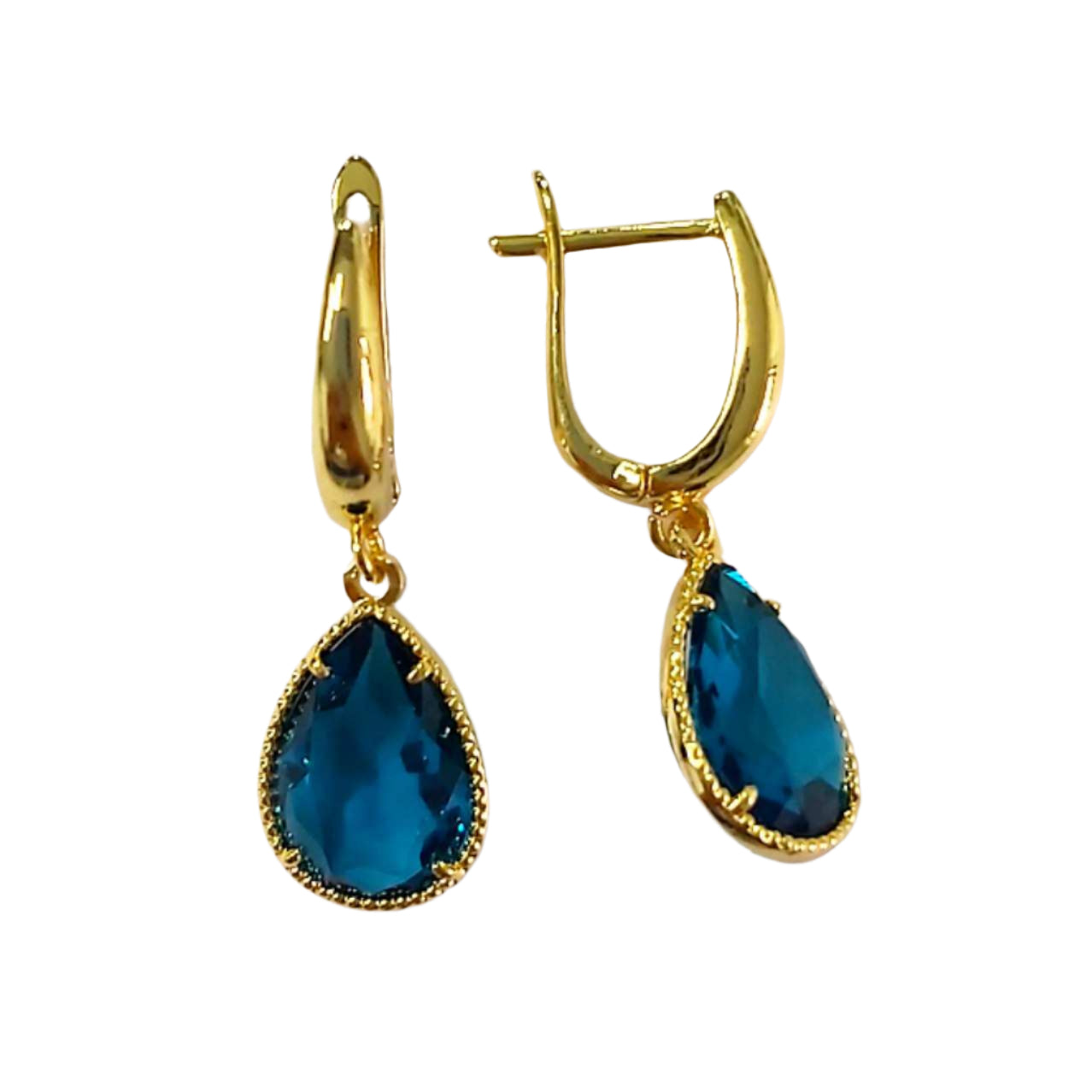 CC01858 Earrings 18K Gold Plated Copper Crystal