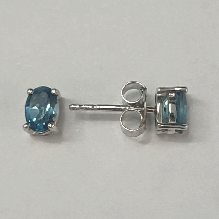 Серьги SZ12317 из серебра 925 пробы с лондонским голубым топазом