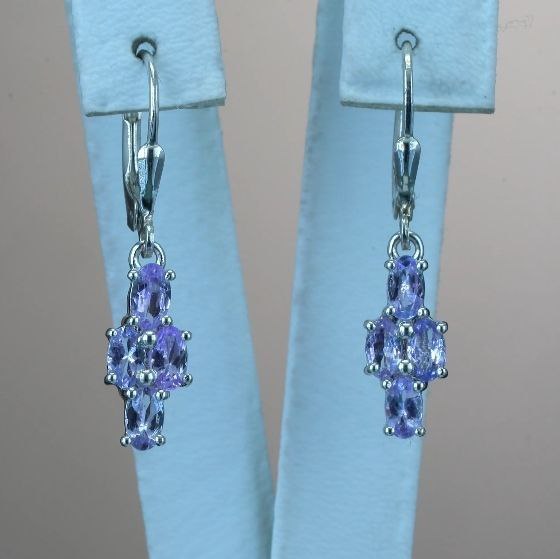 SZ11729 Earrings Silver 925 Tanzanite