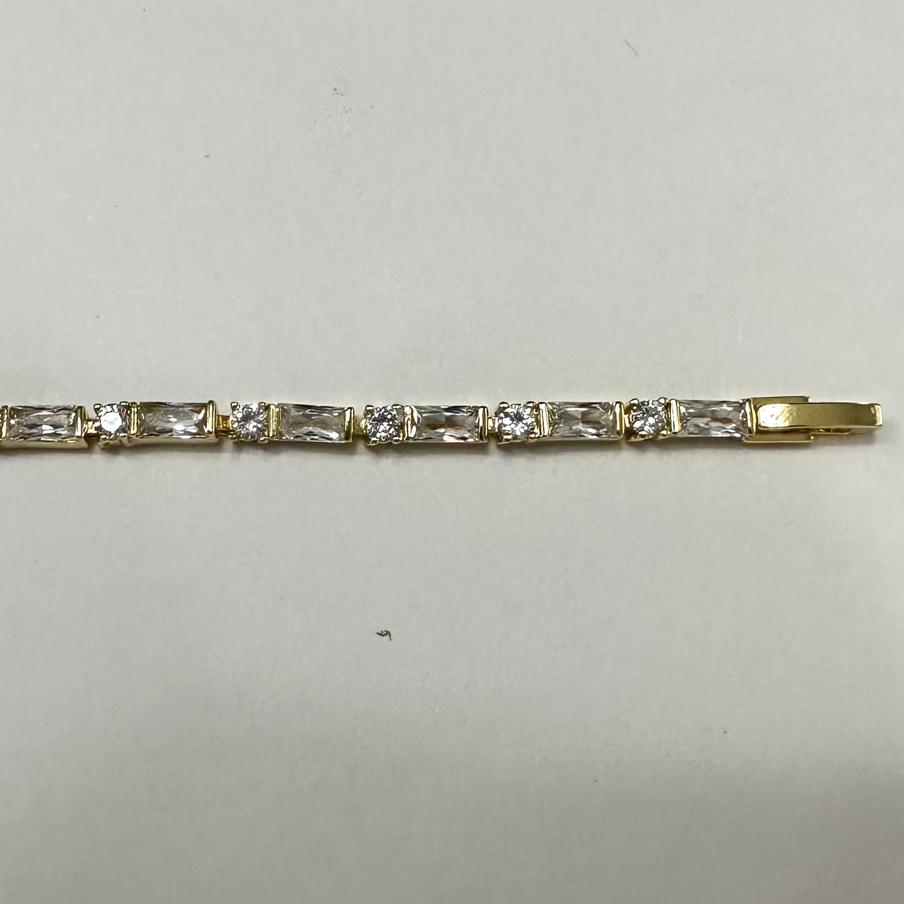 CC01234 Bracelet 18K Yellow Gold Plated Brass Cubic Zirconia