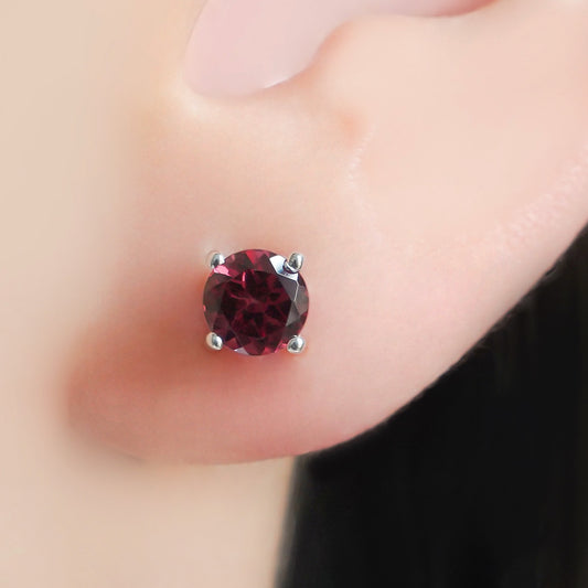 Серьги SZ12314 Серебро 925 Родолит