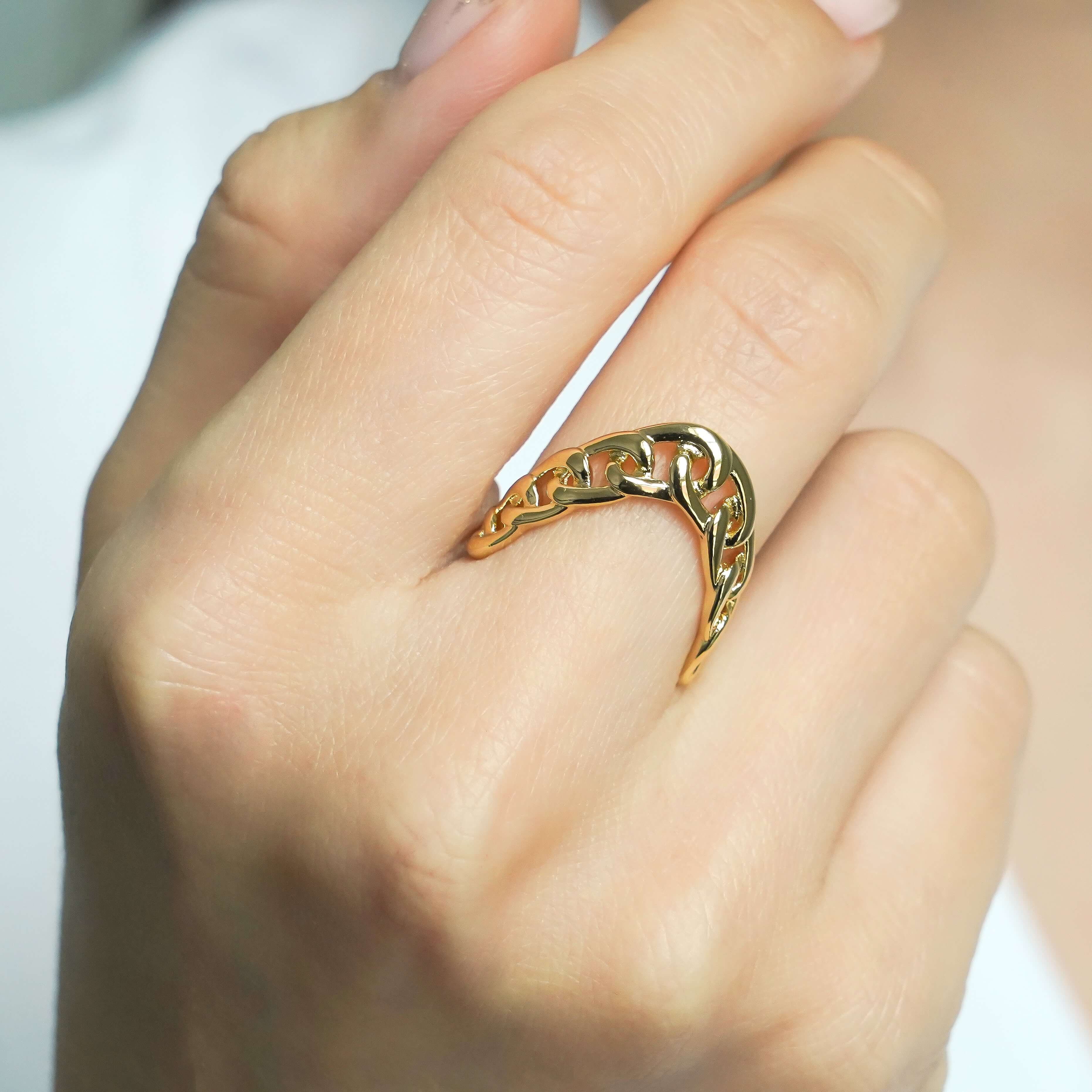 CC00117 Ring Brass 14K gold plated