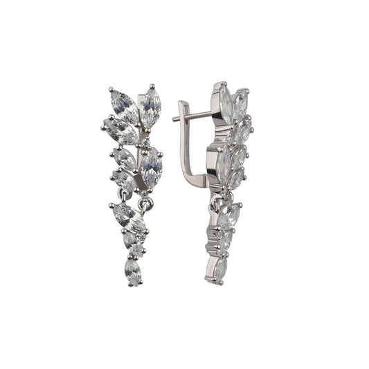 SZ11015 Earrings Silver 925 Cubic Zirconia