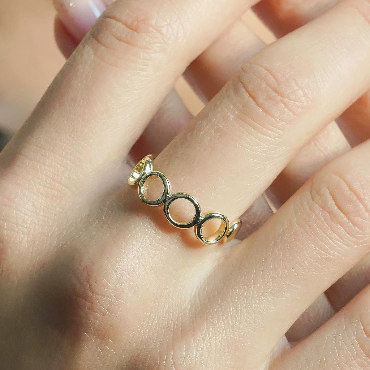 CC00128 Ring Brass 14K oltin bilan qoplangan