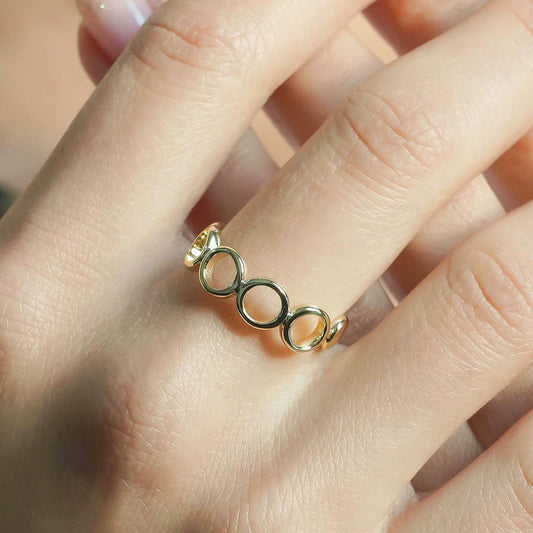 CC00128 Ring Brass 14K oltin bilan qoplangan