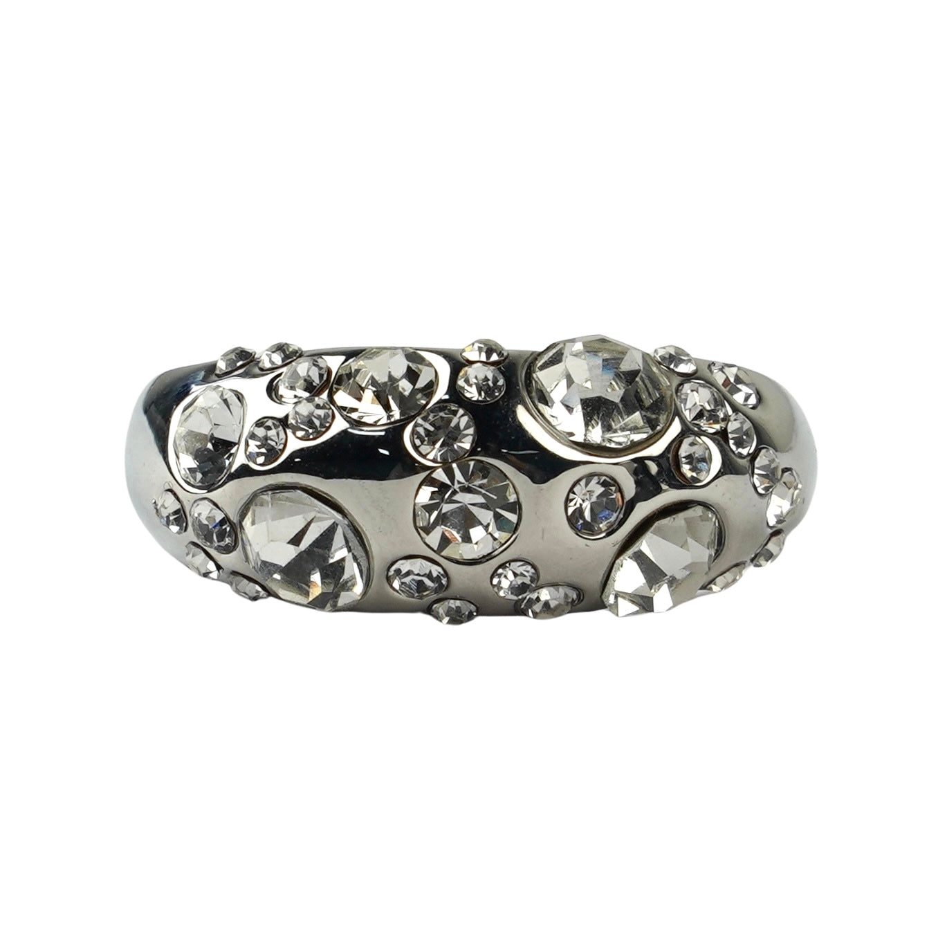 CC00515 Ring Alloy Crystals 18k white gold plated