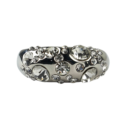 CC00515 Ring Alloy Crystals 18k white gold plated