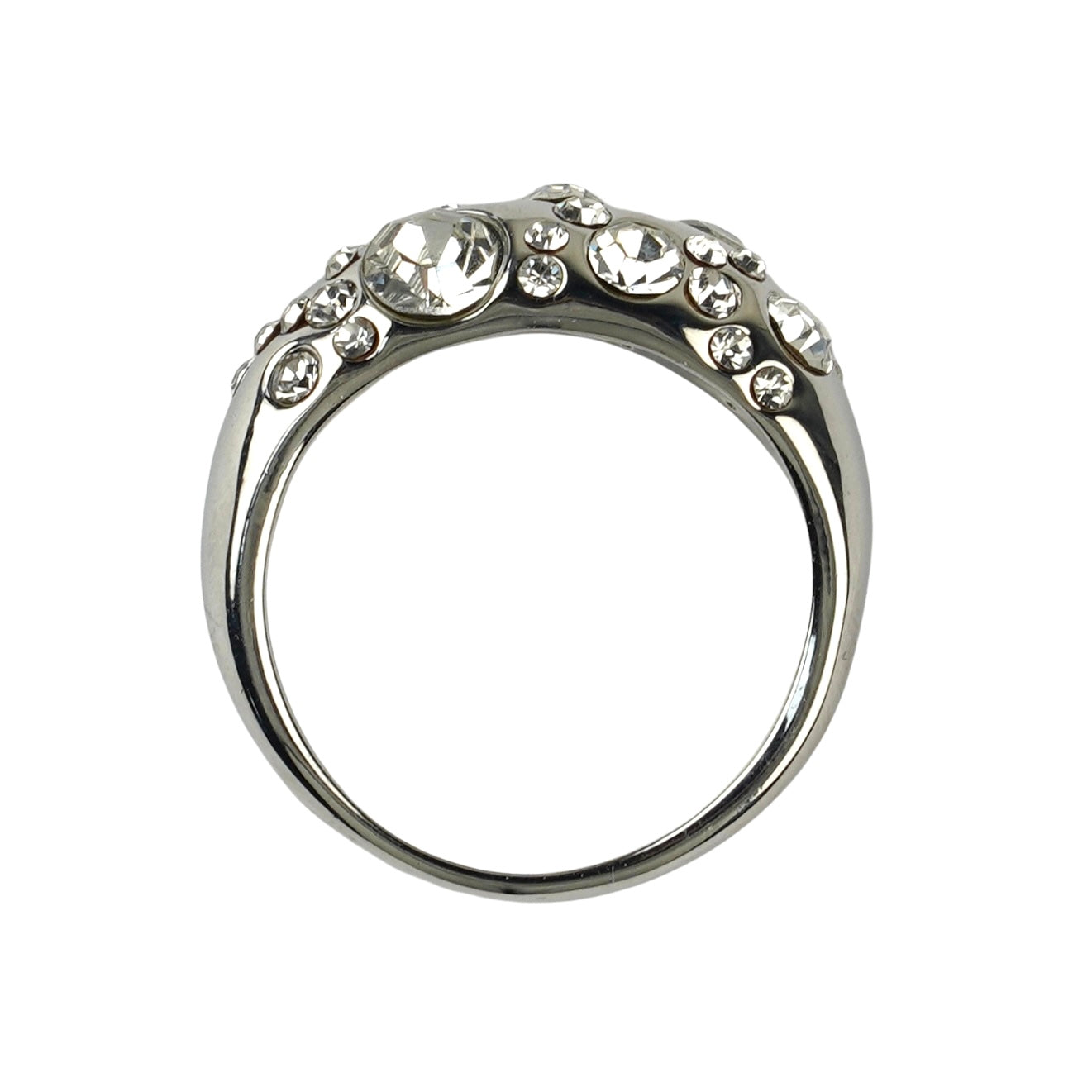 CC00515 Ring Alloy Crystals 18k white gold plated