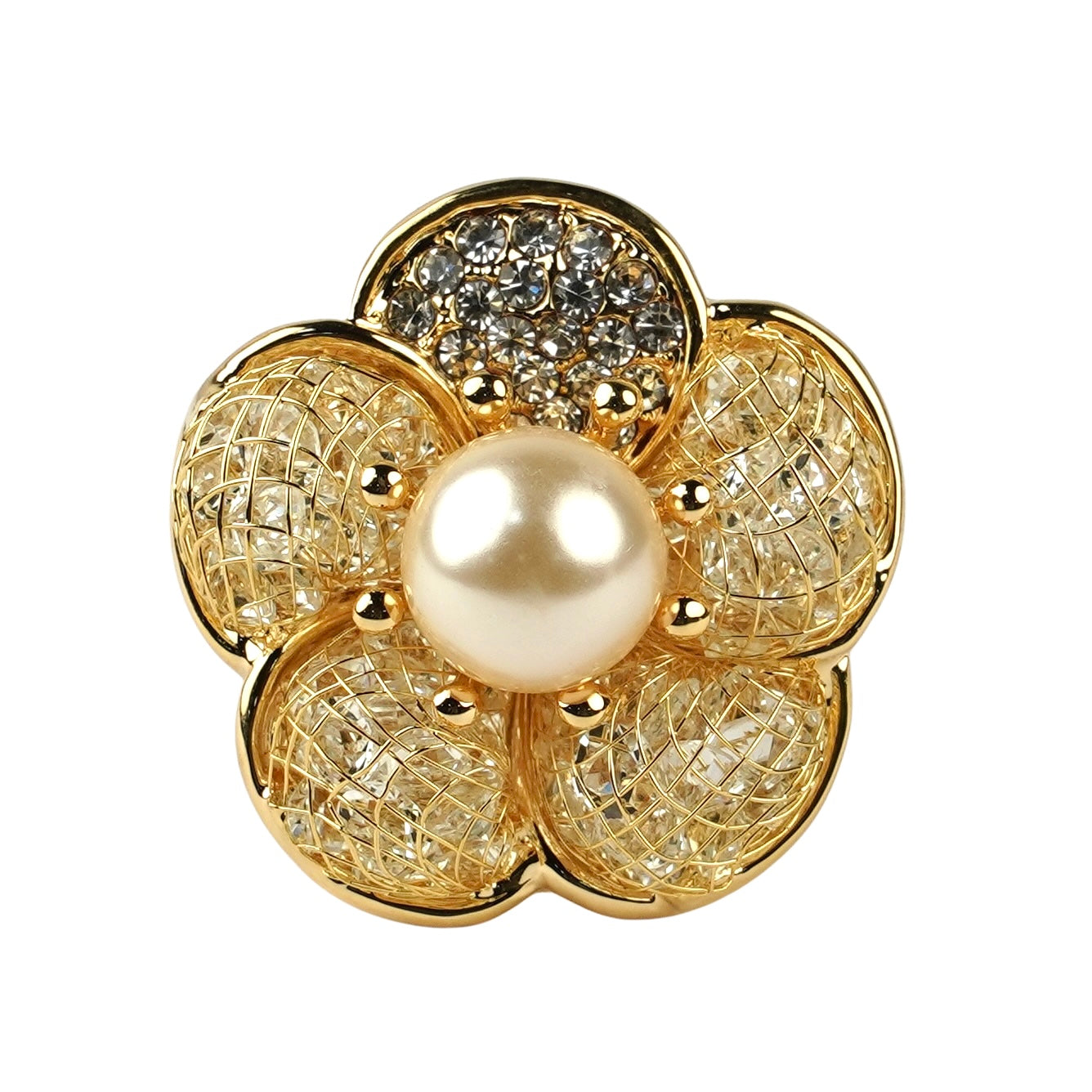 CC00573 Ring Alloy Crystals 18k gold plated