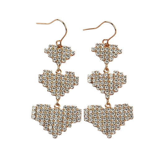 CC00664 Earrings 18K gold plated Brass cubic zirconia