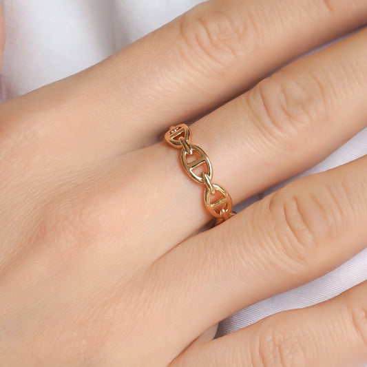 CC00689 Ring 18K gold plated Copper