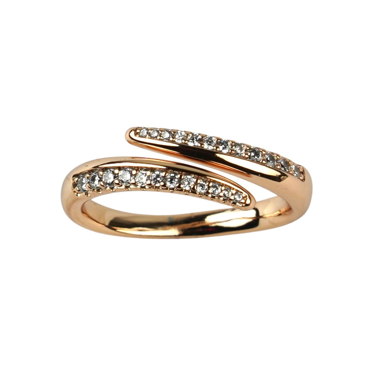 CC00851 Ring 18K Gold Plated Copper Cubic Zirconia