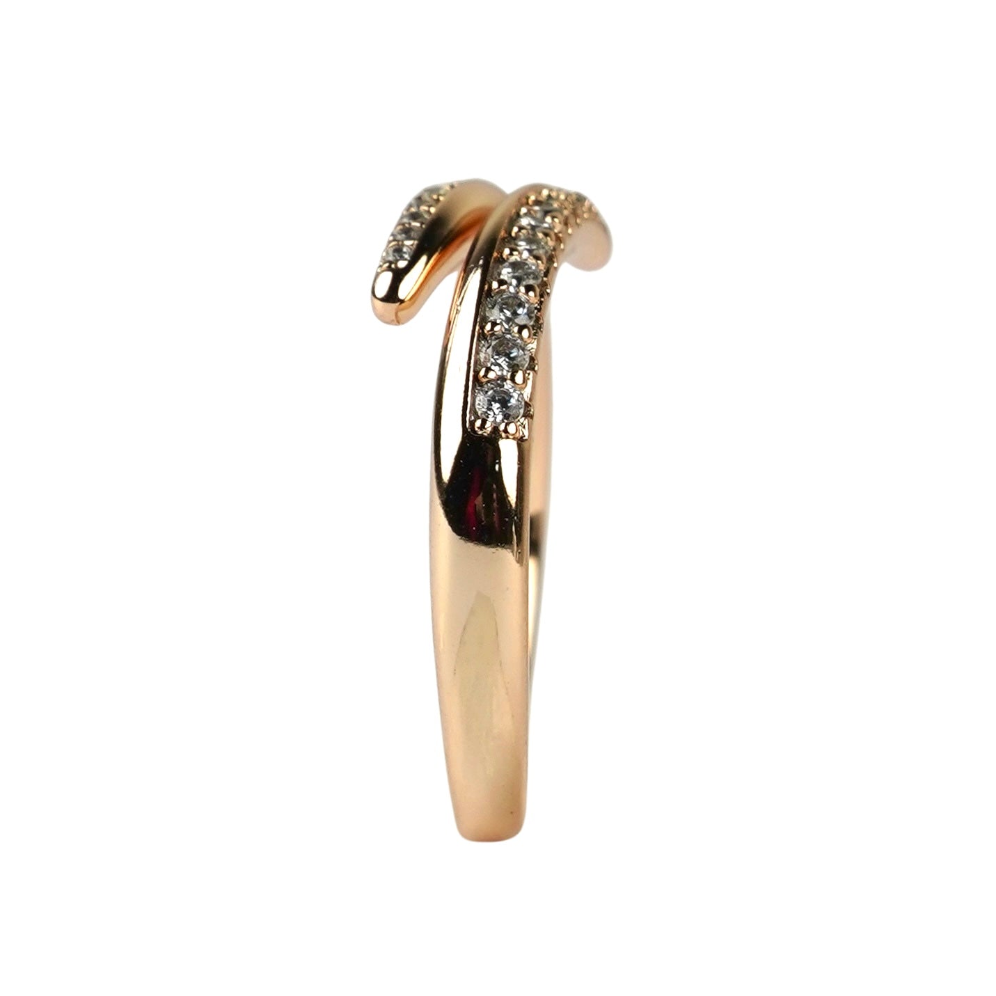 CC00851 Ring 18K Gold Plated Copper Cubic Zirconia