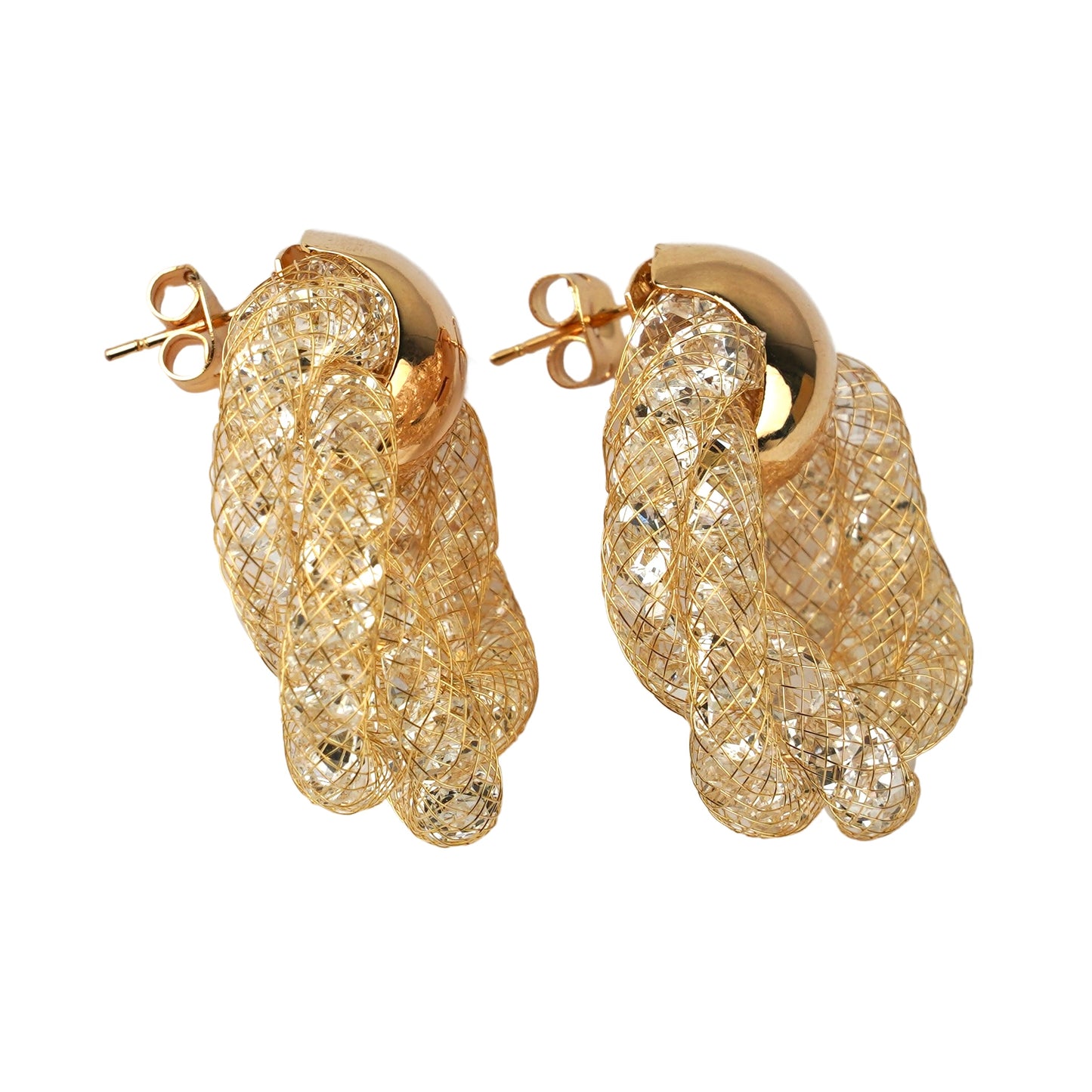 CC00920 Sirg'alar 18K oltin qoplamali mis kristall