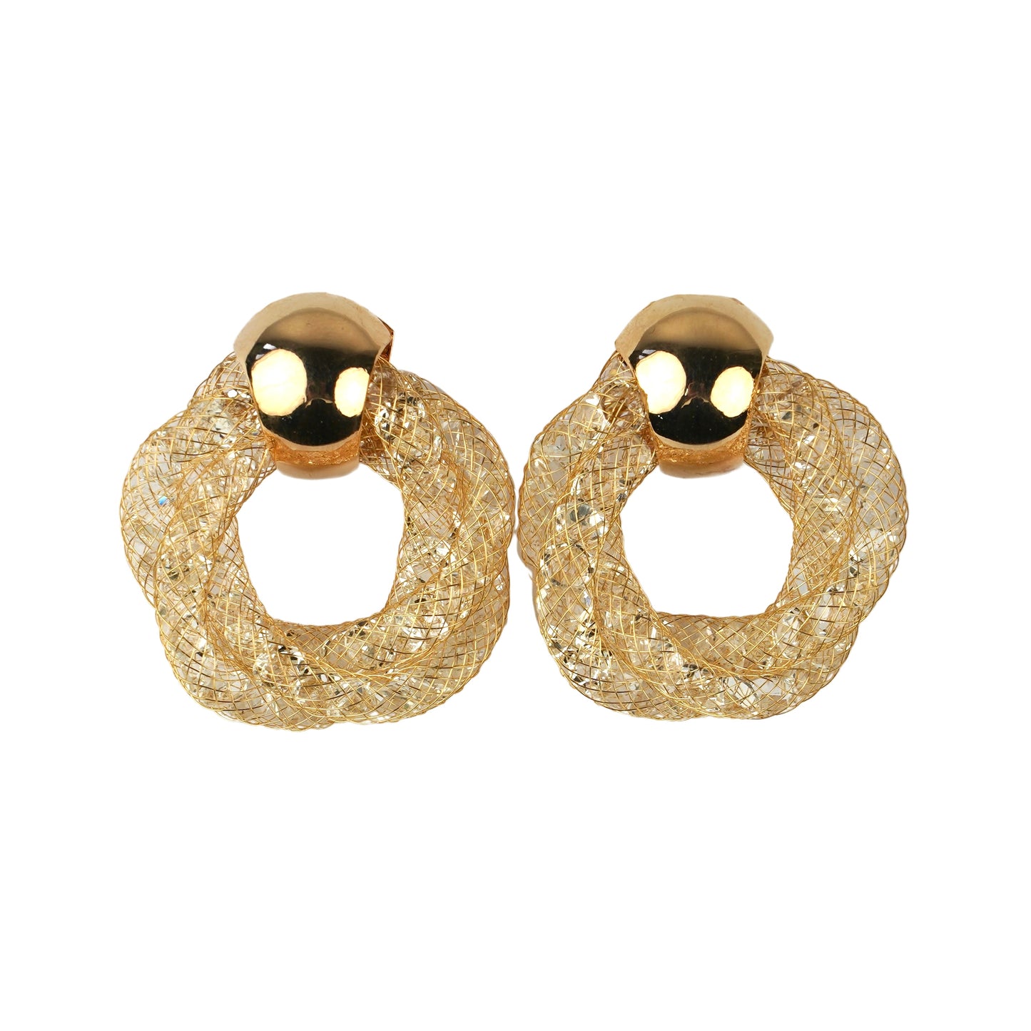 CC00920 Sirg'alar 18K oltin qoplamali mis kristall