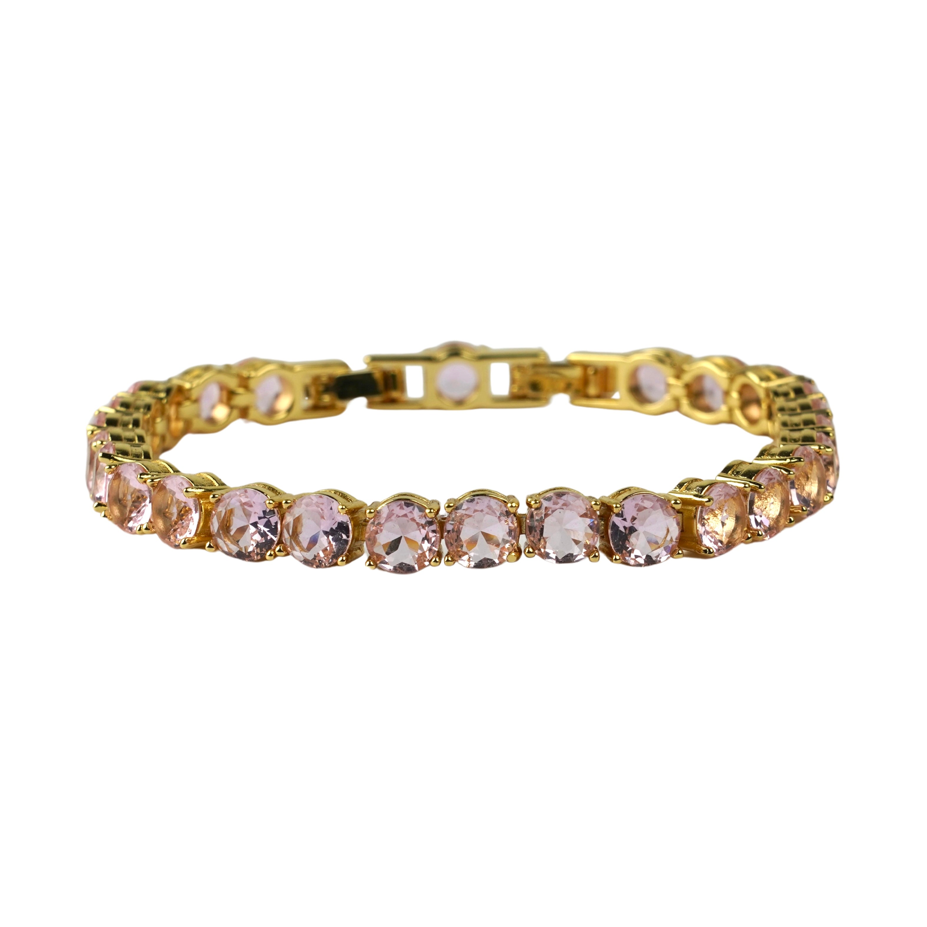 CC00985 Bracelet 18K Yellow Gold Plated Brass Cubic Zirconia