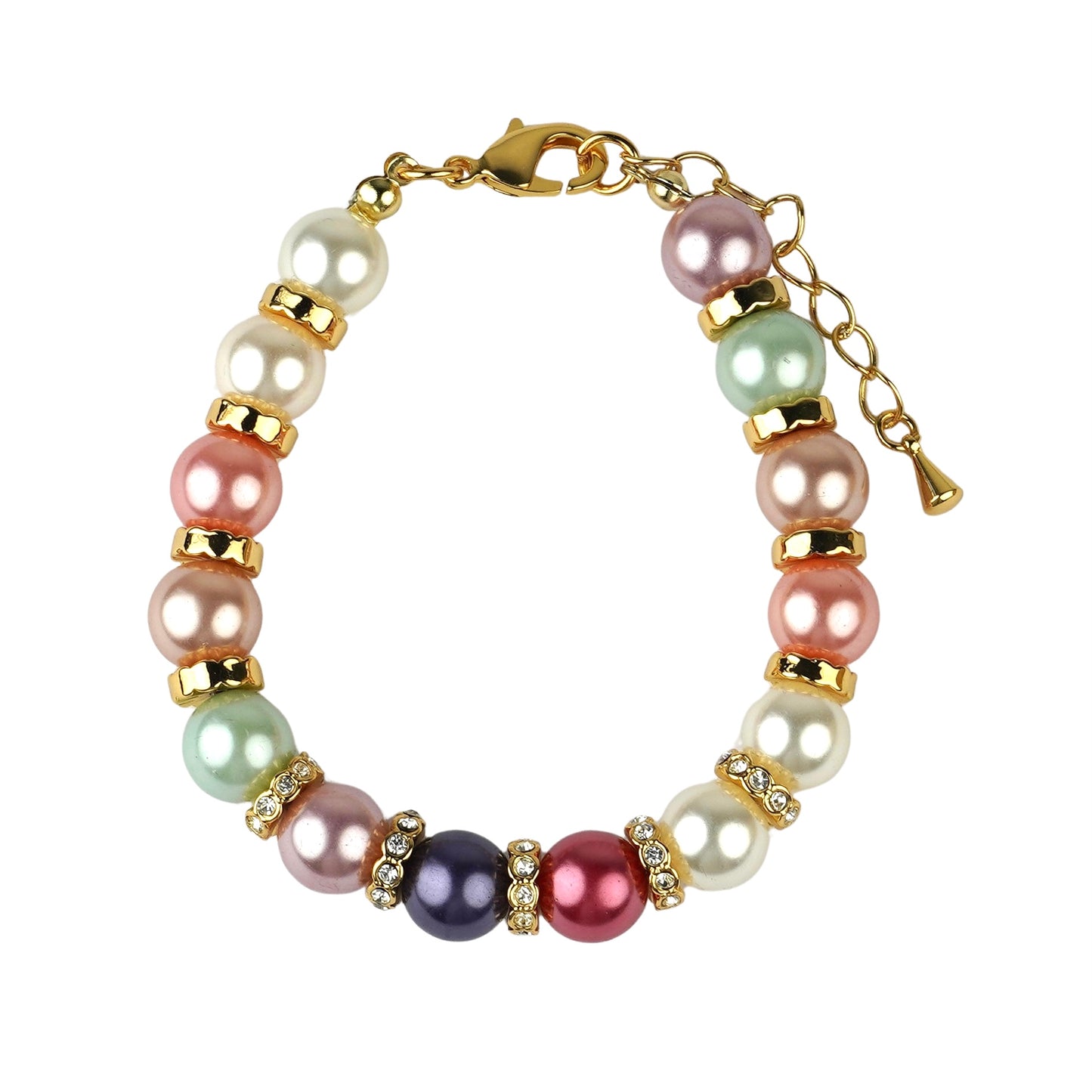 CC01237 Bracelet 18K Yellow Gold Plated Alloy Imitation Pearl