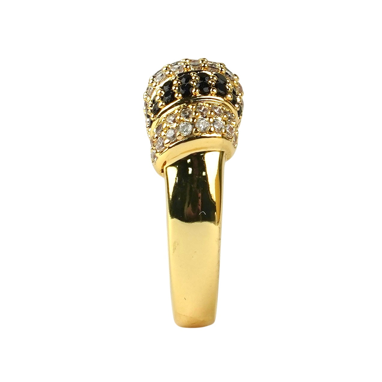 CC01284 Ring 18K Gold Plated Copper Cubic Zirconia