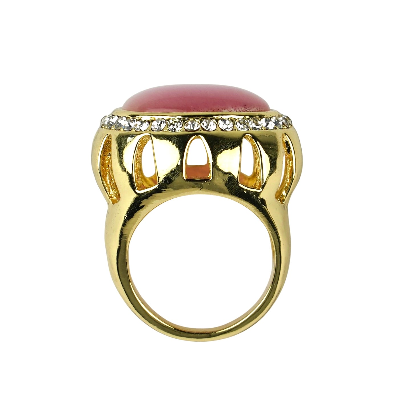 CC01485 Ring 18K Gold Plated Alloy Cat Eye