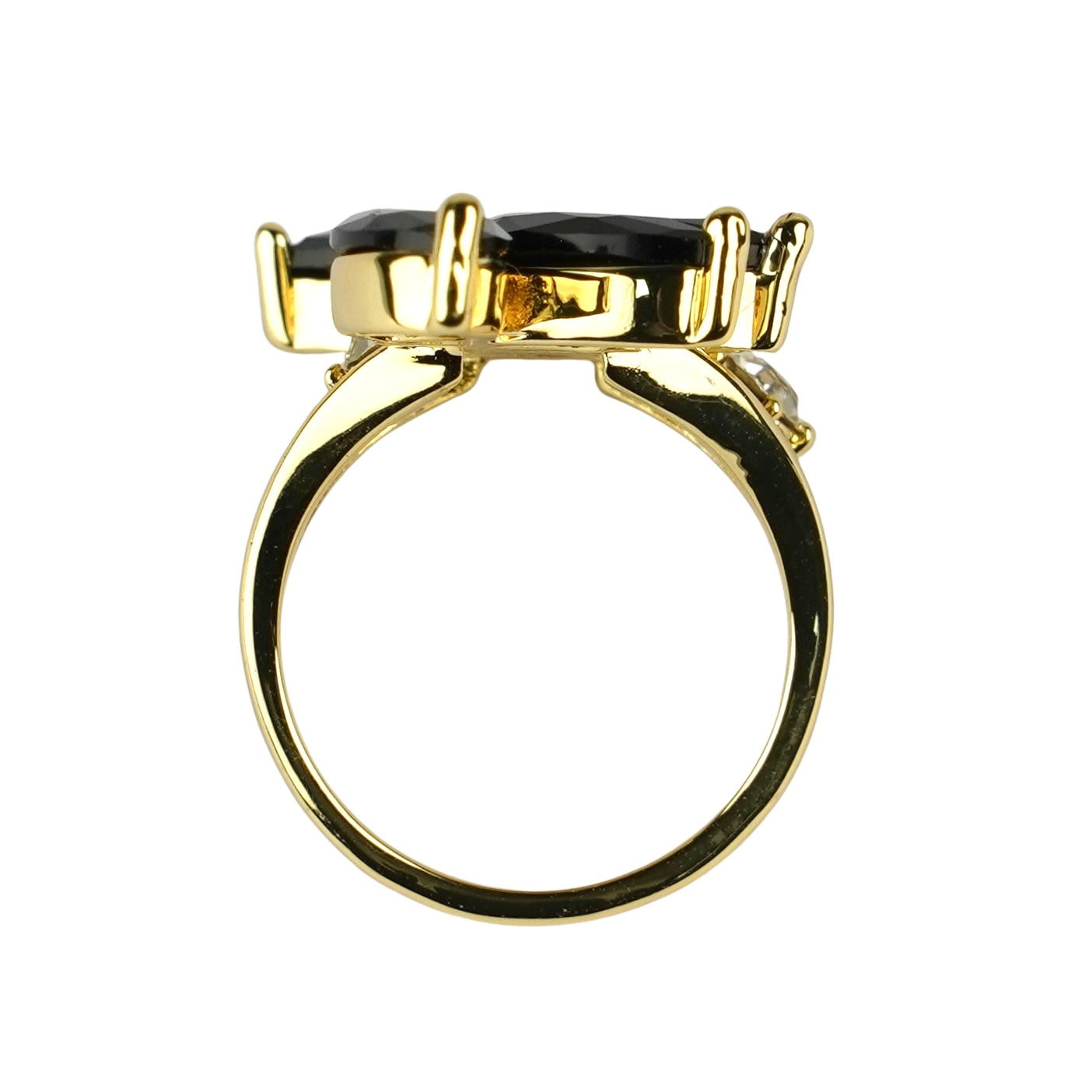 CC01499 Ring 18K Gold Plated Brass Cubic Zirconia