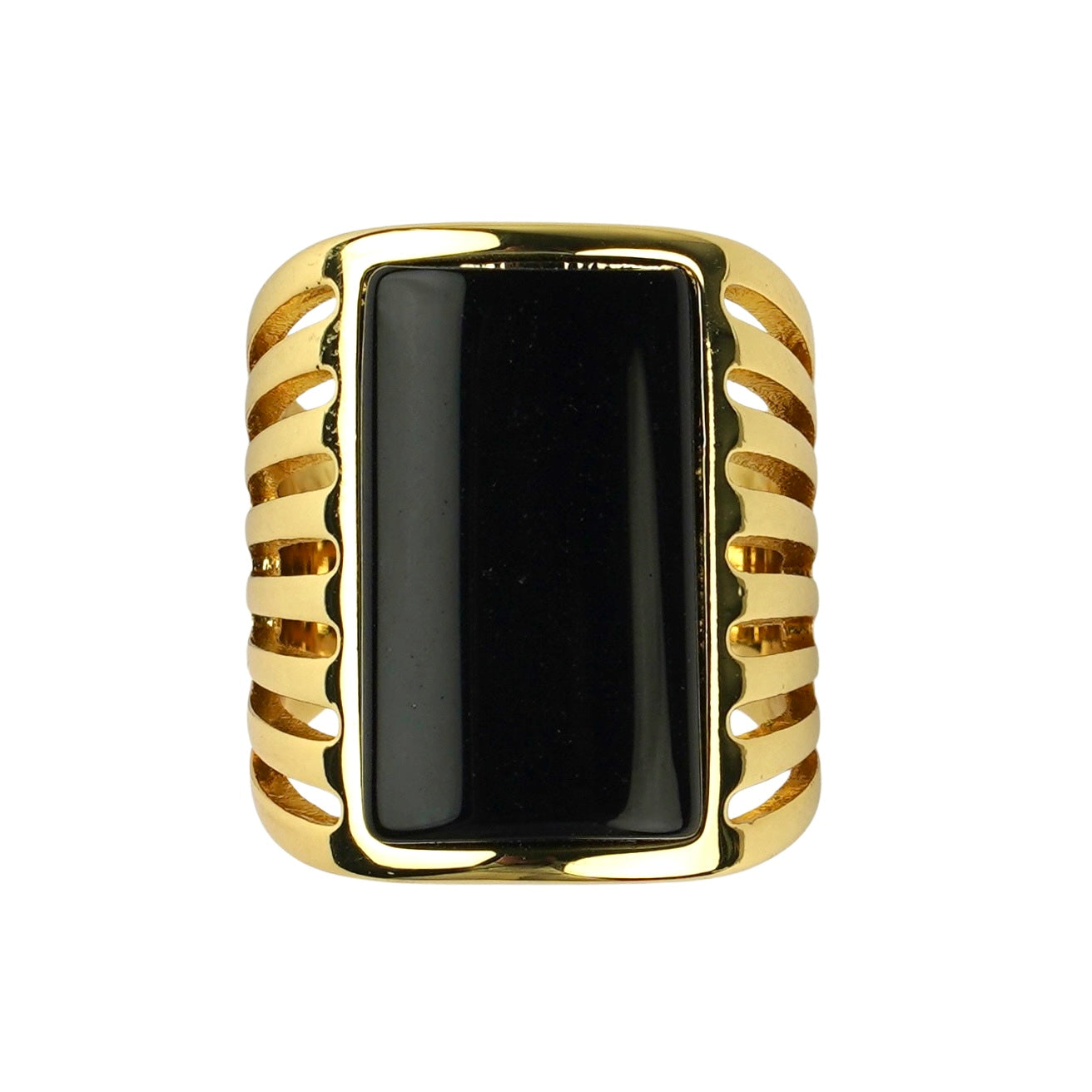 CC01603 Ring 18K Yellow Gold Plated Copper