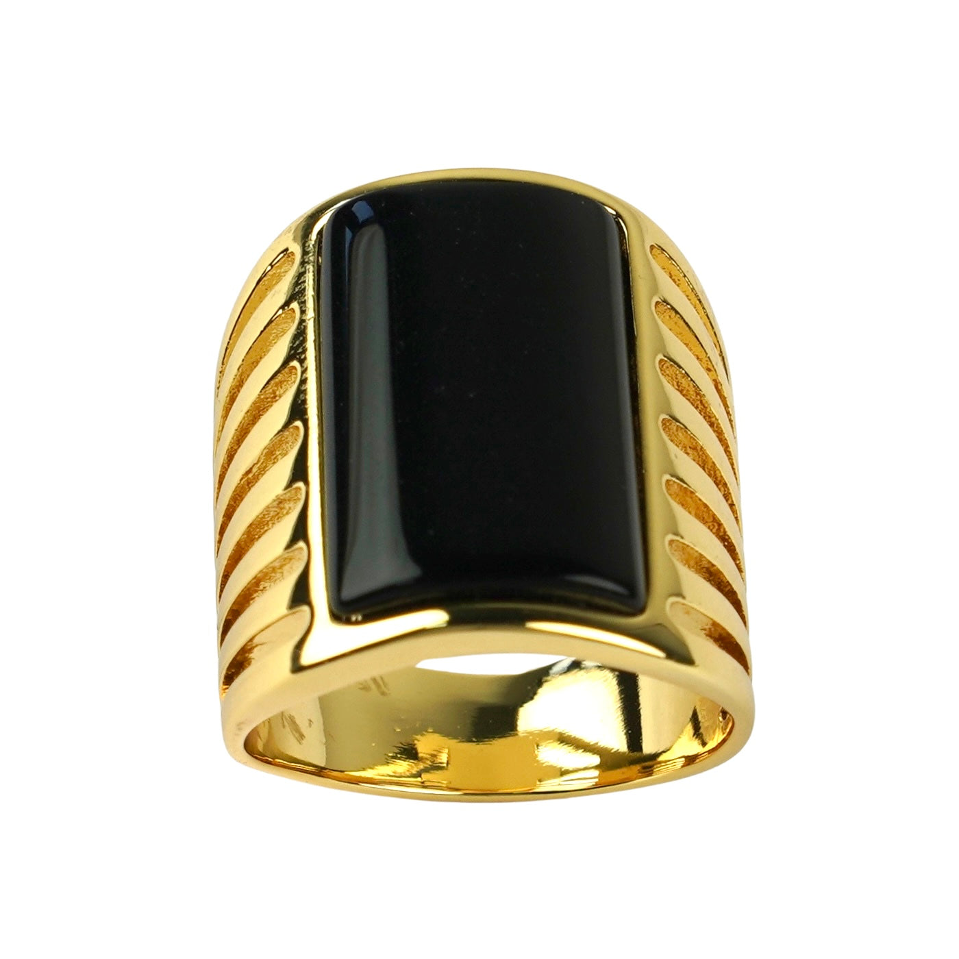 CC01603 Ring 18K Yellow Gold Plated Copper