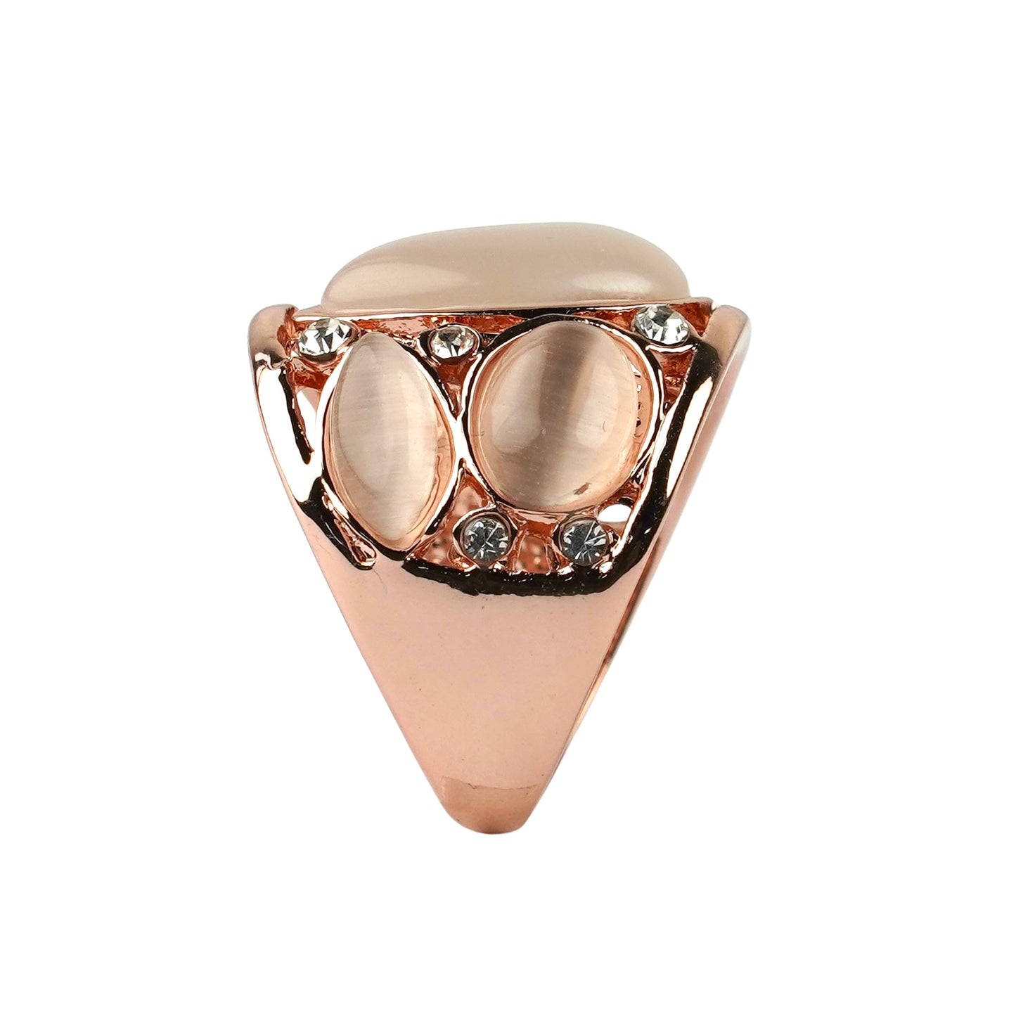 CC01654 Ring Rose Gold Plated Alloy Cat Eye Linde