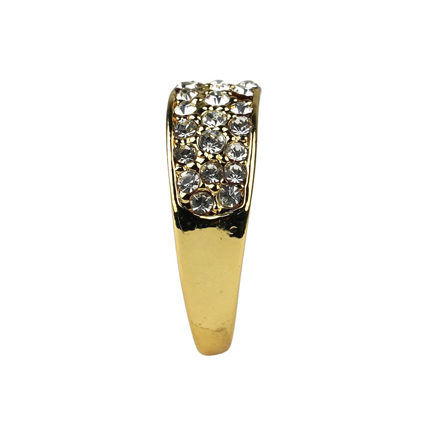 CC01694 Ring Yellow gold plated Copper Cubic zirconia