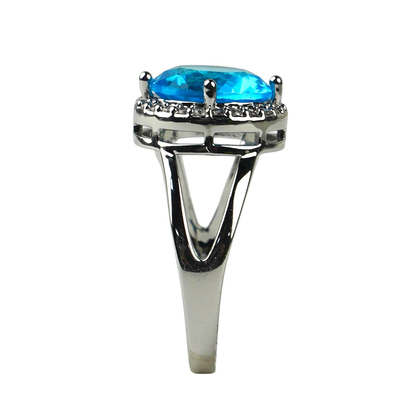 CC01710 Ring Oq oltin bilan qoplangan 18k mis kubik tsirkon