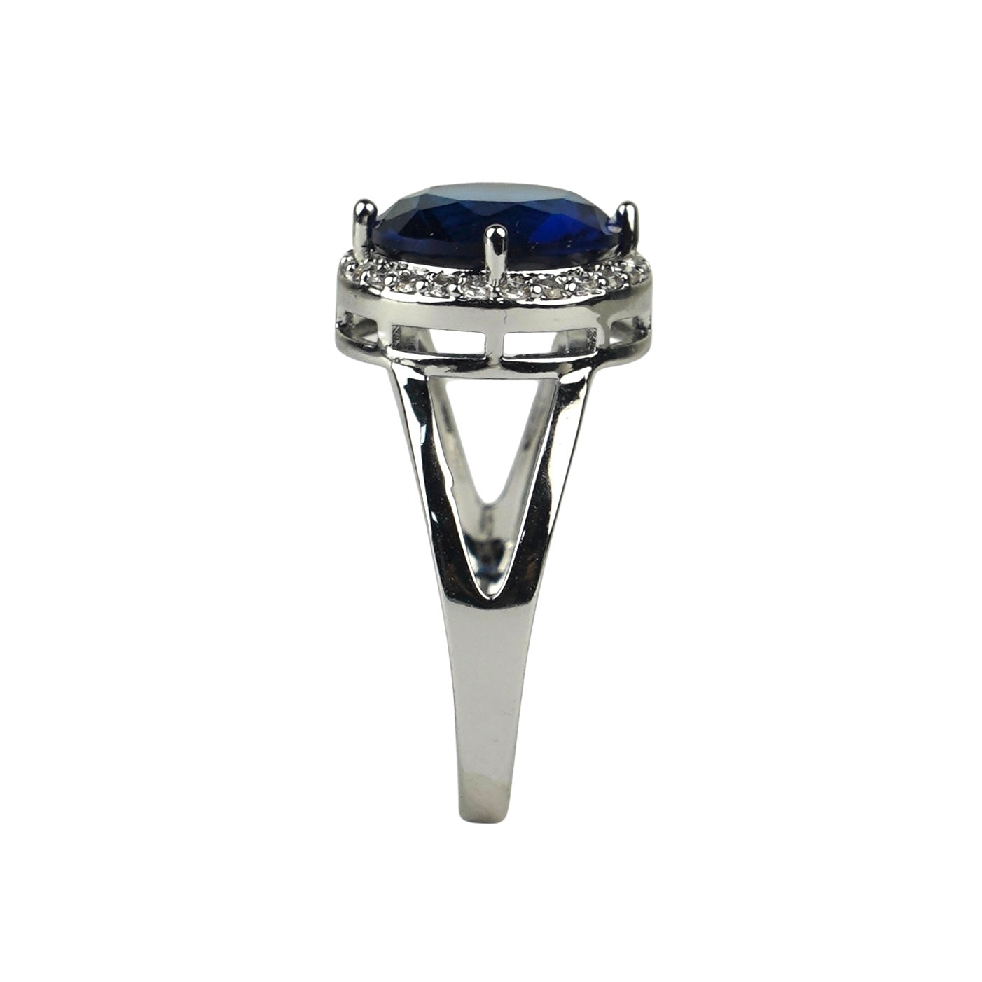 CC01924 Ring White gold plated 18k Copper cubic zirconia