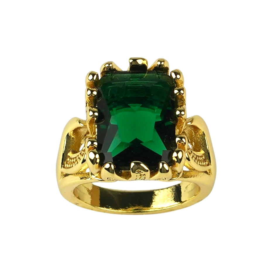 CC01965 Ring 18K Yellow Gold Plated Alloy Crystal