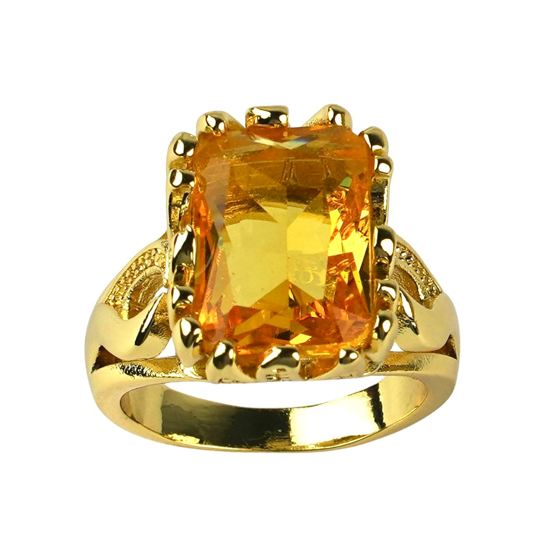 CC01966 Ring 18K Yellow Gold Plated Alloy Crystal