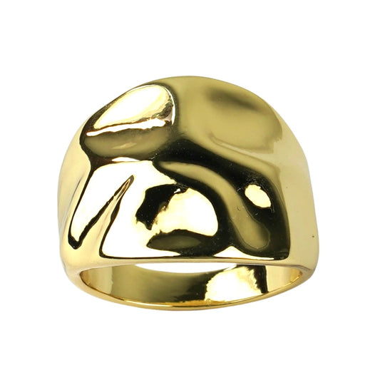 CC02090 Ring 18K yellow gold plated Copper