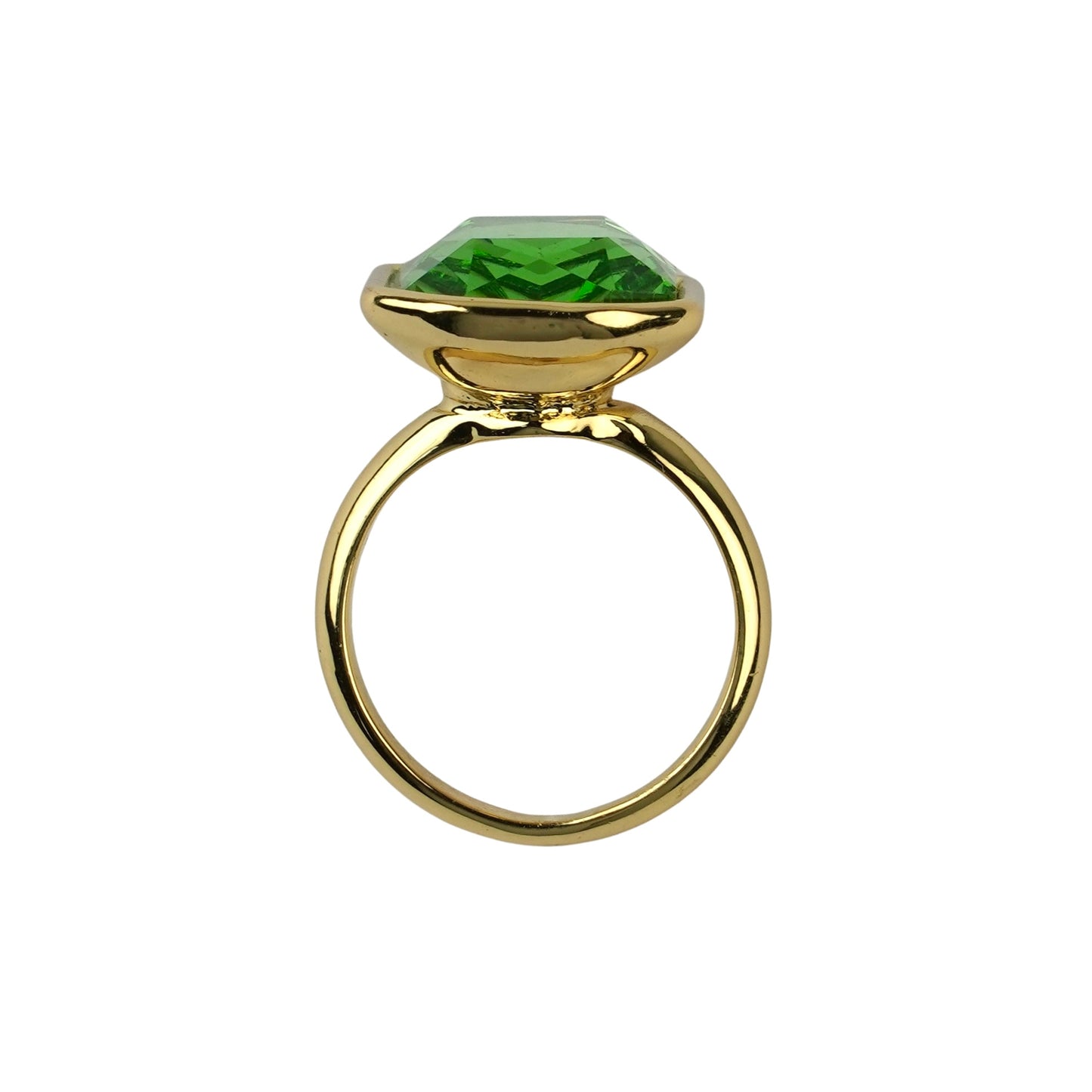 CC02338 Ring 18K Yellow Gold Plated Alloy Crystal