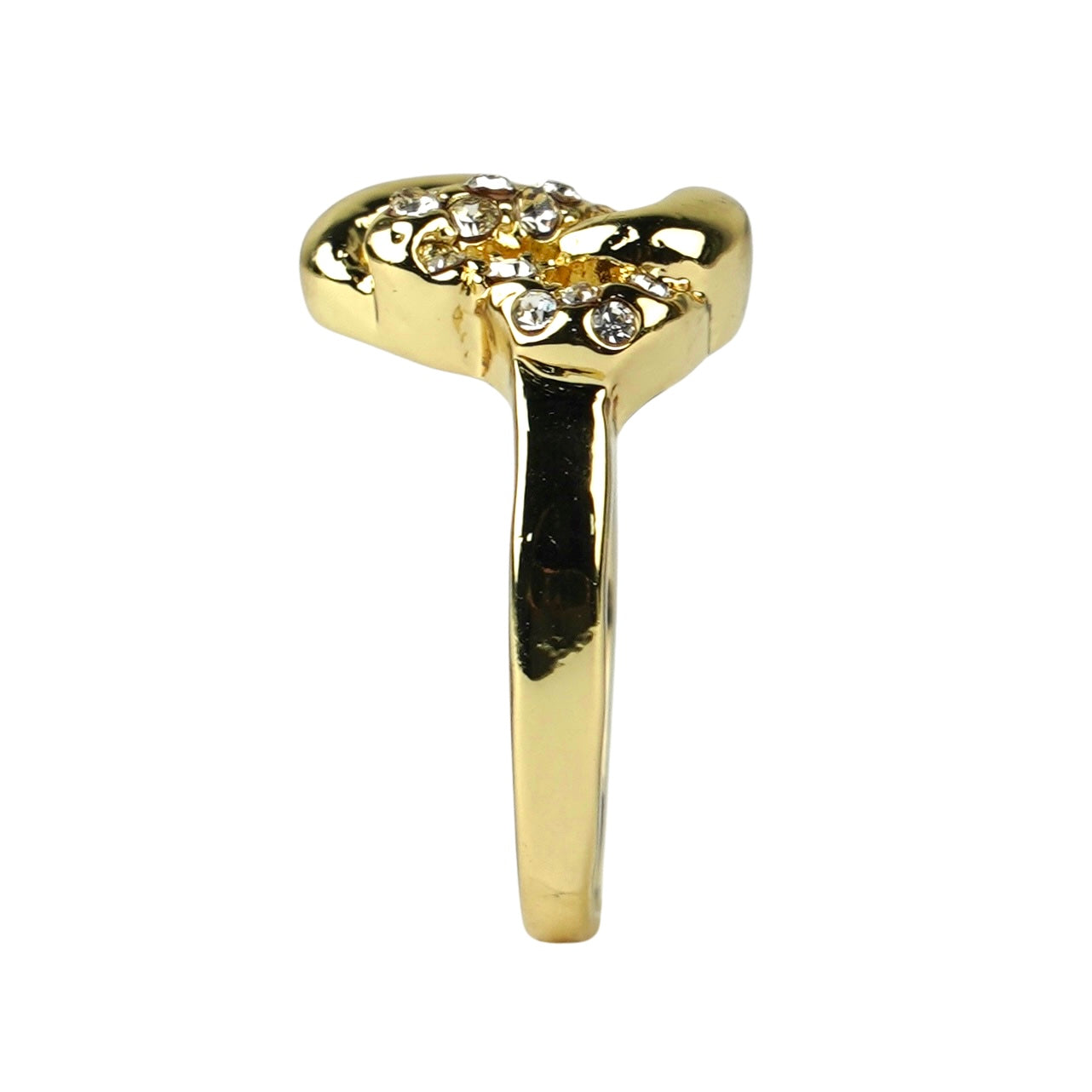 CC02340 Ring 18K Yellow Gold Plated Alloy Rhinestone Linde