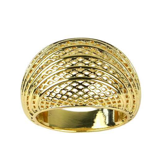 CC02358 Ring 18K yellow gold plated Copper