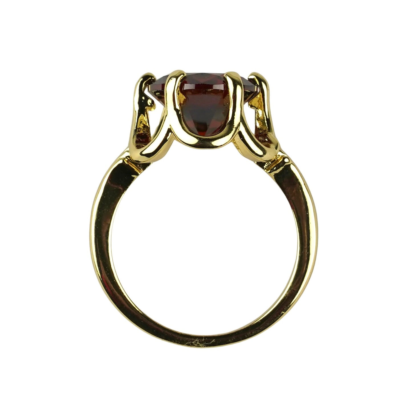 CC02418 Ring 18K Yellow Gold Plated Copper Crystal