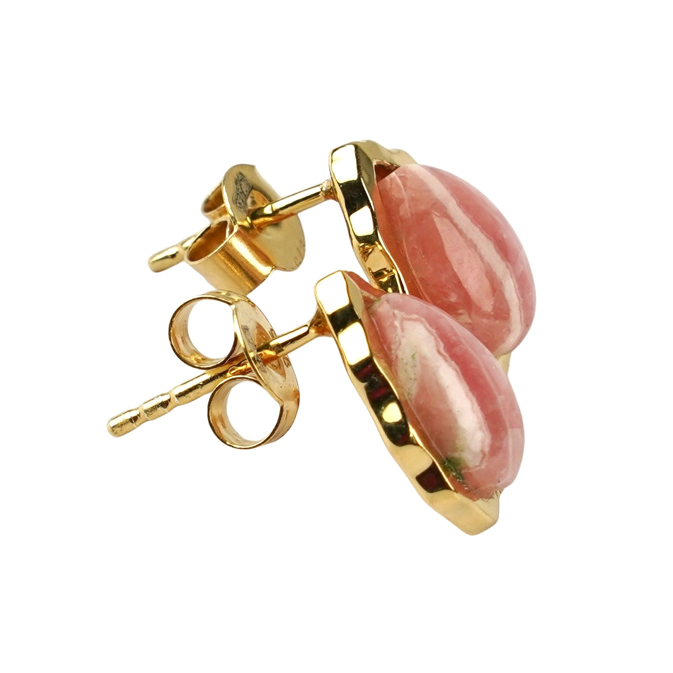 SZ16849 Sterling Silver 925 Rhodochrosite (Gold Plated)