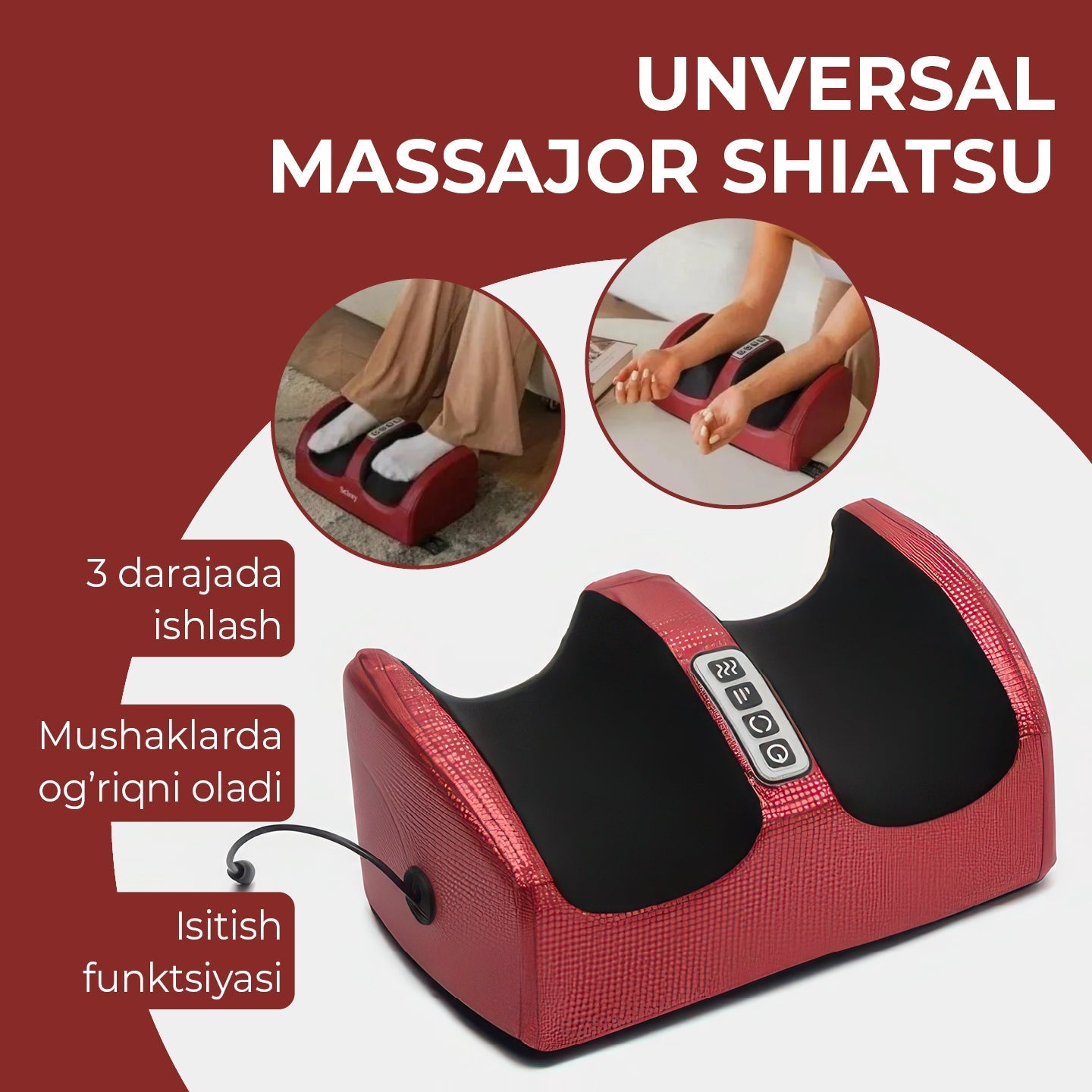 Universal foot massager Shiatsu